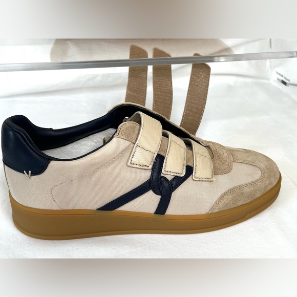 Veronica Beard Reagan Triple Grip Sneaker, Sand/Eclipse, Women’s 9.5, NIB - Picture 7 of 10